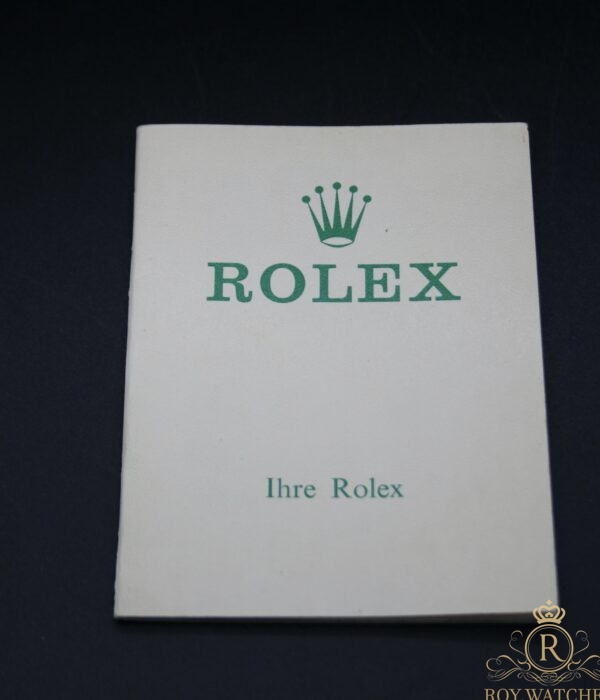 VINTAGE ROLEX BOOKLET WITH 30 PAGES FROM 1972