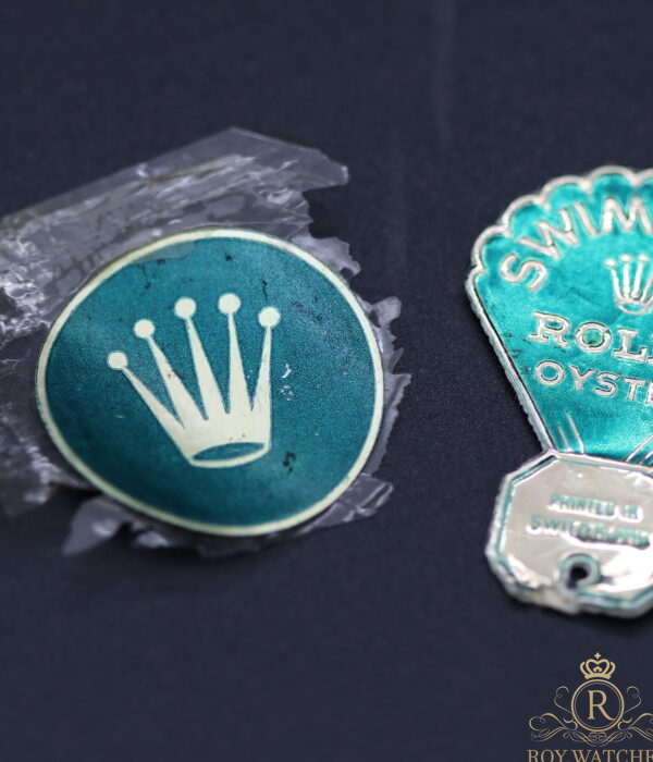 ROLEX CASEBACK STICKER SWIMPRUF HANG TAG 1950