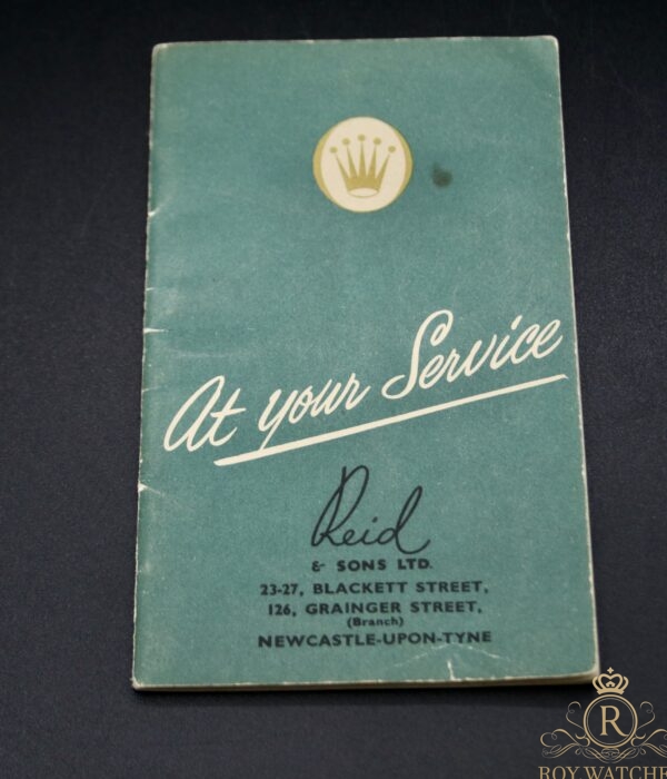 VERY RARE VINTAGE ROLEX SERVICE BOOKLET